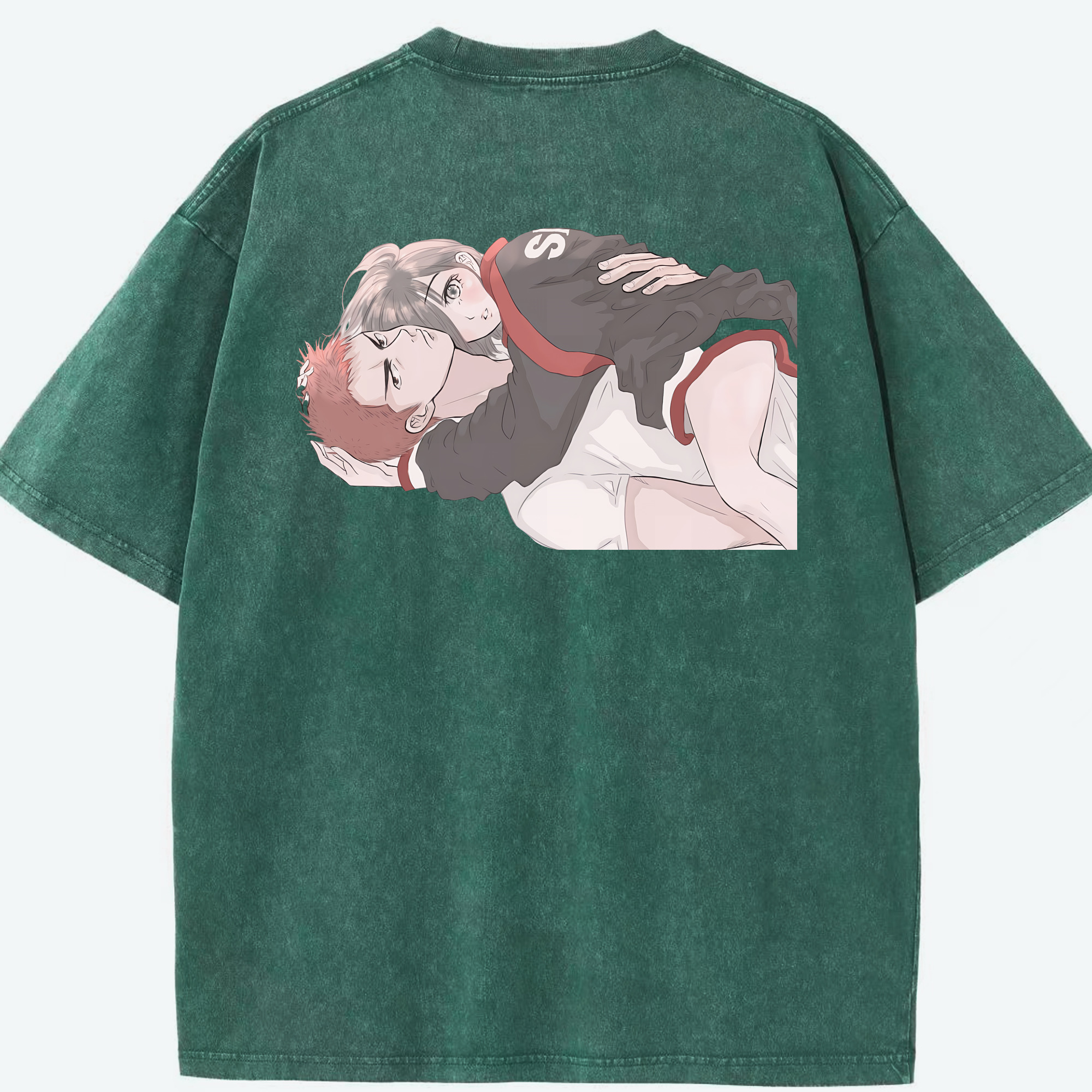 （画像用） SLAM DUNK／スラムダンク 綿100% ヴィンテージ風 半袖Tシャツ（背面プリント）